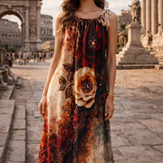 Rome Flower 1 - Drawstring Dress