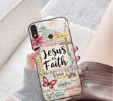 Phone Case: Butterfly and Flower Cross Pattern Creative Design Phone Case,