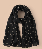Elegant 1pc Polka Dot Print Scarf For Daily Wear Winter Fall