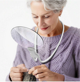 3-In-1 Adjustable 5X Magnifying Glass, Can Be Hung Around Neck, Placed On Desk