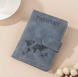 Multi-Function Travel Passport Holder, Card Holder, Wallet, ID Card Holder, Made of PU Synthetic Leather