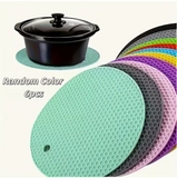 6pcs Placemats Compatible for Hot Dishes - Heavy-Duty Rubber Table Protectors with proof