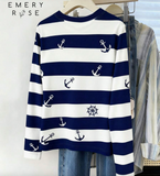 EMERY ROSE 1pc Women Milk Silk Long Sleeve T-Shirt