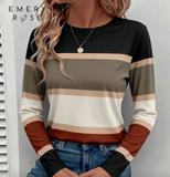 Women's Classic Striped Print Long Sleeve T-Shirt