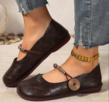 Women'S Minimalist Stylish Round-Toe Versatile Mary Jane Flat Shoes