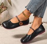 Women'S Minimalist Stylish Round-Toe Versatile Mary Jane Flat Shoes