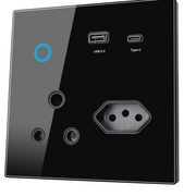 Smart Wall Socket With USB & Type C