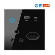 Smart Wall Socket With USB & Type C