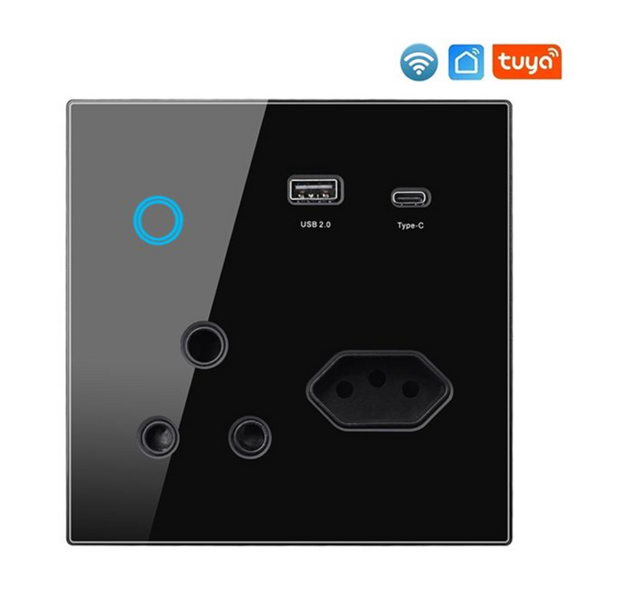 Smart Wall Socket With USB & Type C