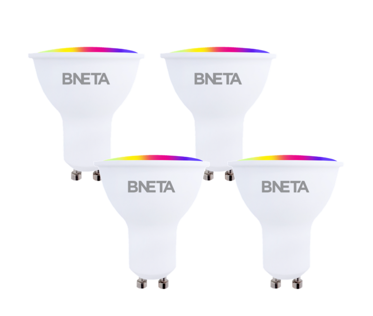 BNETA IoT Smart WiFi LED Bulb GU10 - Four Pack