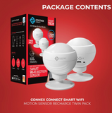 Connex Connect Smart WiFi Motion Sensor Twin Pack