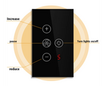 Tuya Zigbee Fan Light Switch US Network Connection APP Control Black
