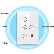 Tuya Zigbee Fan Light Switch US Network Connection APP Control Black