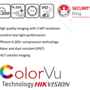 Hilook 8 Channel 1080p ColorVu Complete Kit