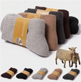 2/10pcs Thick Wool Socks, Solid Color Casual Wool Pile Mid-Calf Socks For Men And Women, Warm For