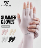 1pc WRELS Summer Sunscreen Gloves, Ultra-Lightweight & Breathable, Unisex, UV Protection, Touchscreen