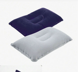 1pc/2pcs Outdoor Portable PVC Flocked Inflatable Pillow, Camping Sleeping Bag Pillow, Nap Pillow