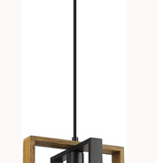 Dr Light Vintage Chandelier Industrial Wood Metal Pendant Light