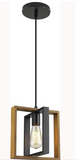 Dr Light Vintage Chandelier Industrial Wood Metal Pendant Light