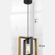 Dr Light Vintage Chandelier Industrial Wood Metal Pendant Light