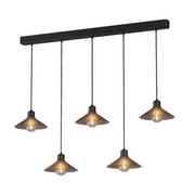 AIYI 10W 5-Light Linear Pendant Ceiling Light - Warm White 2700K AY398-049