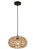 Round Bohemian Rope and Metal Pendant Light