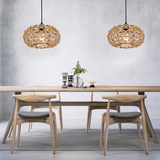 Round Bohemian Rope and Metal Pendant Light