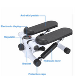 Stepper Exercise Machine with Resistance Bands and LCD Monitor