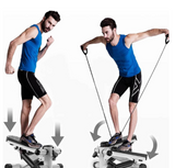 Stepper Exercise Machine with Resistance Bands and LCD Monitor