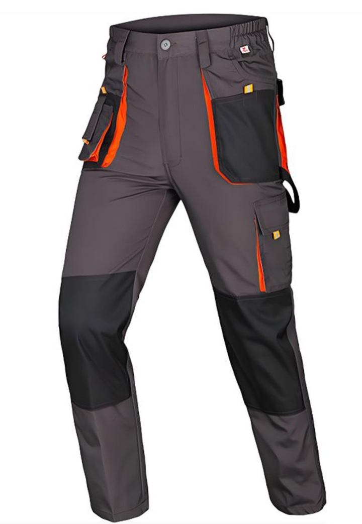 Work Utility Pants Men's Tactical Pants Multi-Pocket Cargo Pants Trousers - 3XL