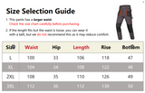 Work Utility Pants Men's Tactical Pants Multi-Pocket Cargo Pants Trousers - 3XL