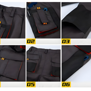 Work Utility Pants Men's Tactical Pants Multi-Pocket Cargo Pants Trousers - 3XL