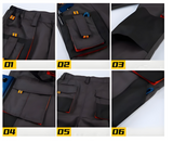 Work Utility Pants Men's Tactical Pants Multi-Pocket Cargo Pants Trousers - 3XL