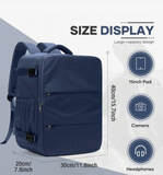 Vacuum Compression Travel Backpack, Airline Approved Luggage, 50% More Space,