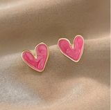 1 Pair of Easy Sweet Exquisite Small Cute Irregular Love Design Women'S Daily Holiday Earrings
