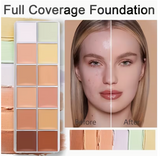 12-Color Concealer Palette with Brush