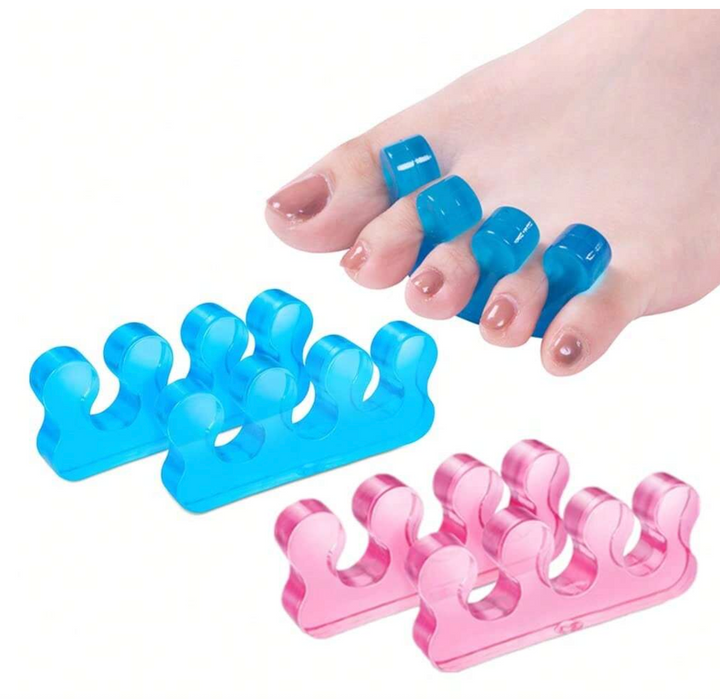 10pcs Silicone Toe Spreaders For Nail Polish Application Soft Finger Toe Separators Soft Gel Toe Spacers Nail Tools