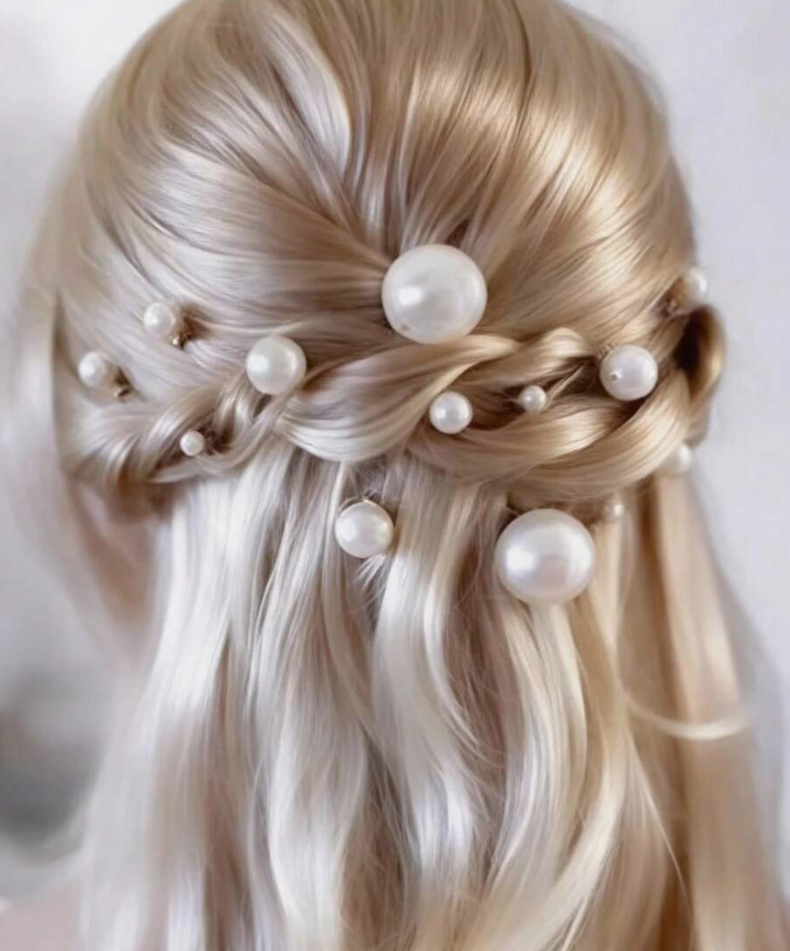 18pcs/Set U-Shaped Pearl Hair Clips, New Minimalist Everyday Headpieces,