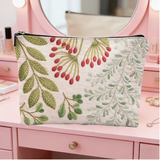 1pc 1pcs Female-Friendly Embroidered Makeup Bag & Storage Box - Portable Reusable Suitable for Moms,