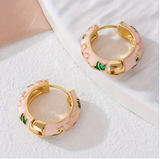 European And American Fashion Exquisite Enamel Round