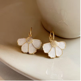 1 Pair of Elegant Fre1 Pair of Elegant French Flower Pendant Earrings, Women's Earrings,nch Flower Pendant Earrings, Women's Earrings,