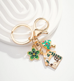 1pc Cartoon House & Mushroom & Flower Keychain For Gift