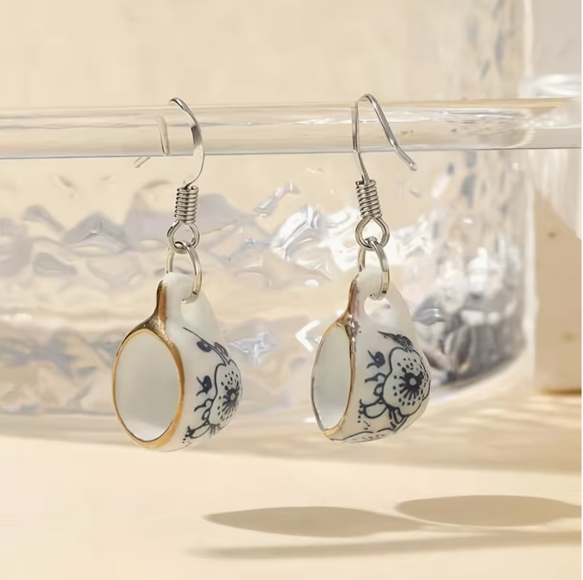 1pc Women'S Easy Fashion Cup Earrings Couple Gift, Women'S Gift, Friend Gift, Best Friend Gift