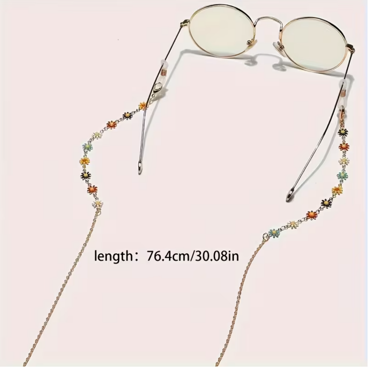 1pc, Summer Minimalist High-end Design Colorful Daisy Eyeglass Chain
