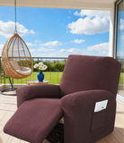 1/2/3 Seater Recliner Sofa Covers Stretch Jacquard Reclining Couch Covers For Reclining Sofa