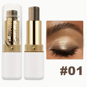 Double Color Eyeshadow Stick Waterproof Sweatproof Stainproof Long-Lasting Makeup