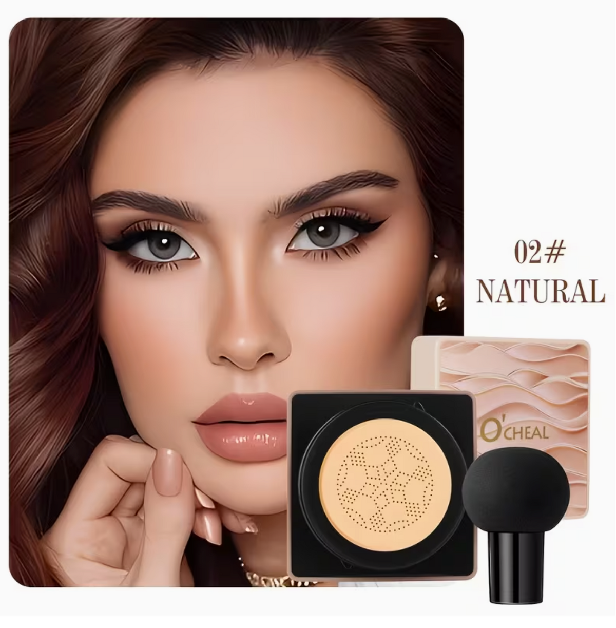 Foundation with Mushroom Head Air Cushion, BB Cream,