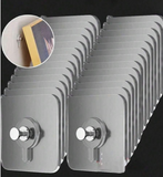 10pcs Waterproof Heavy Duty Self-Adhesive Wall Hooks No Drilling No Screws Removable Reusable