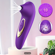 Nipple Clit Sucking Vibrator for Clitoral Nipple Stimulation, Adult Oral Sex Toys for Beginners, Vibrating Clit Stimulator with 10 Suction Modes for Women Couples