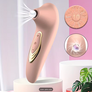 Nipple Clit Sucking Vibrator for Clitoral Nipple Stimulation, Adult Oral Sex Toys for Beginners, Vibrating Clit Stimulator with 10 Suction Modes for Women Couples